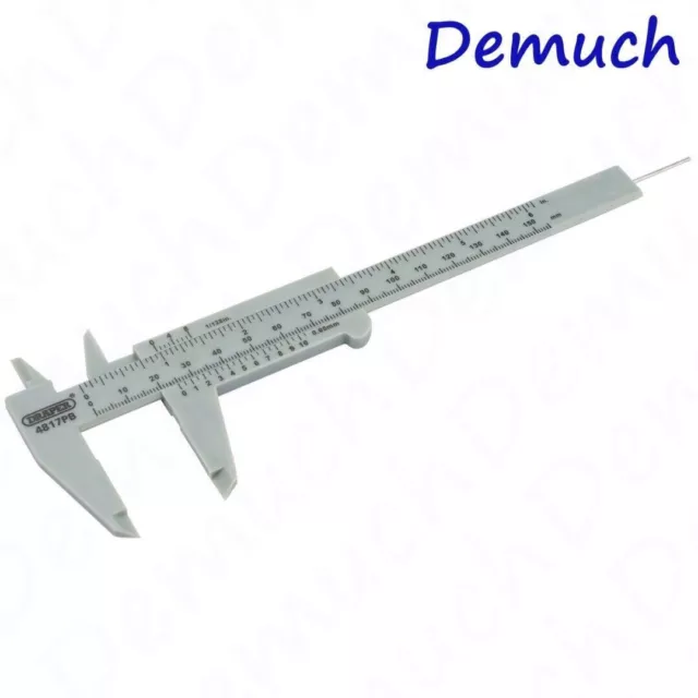 Draper Plastic Vernier Caliper, 0 - 150mm or 6'' DRA-73863