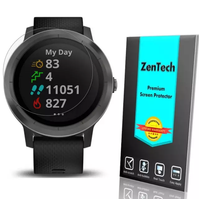 ZenTech Clear Screen Protector Guard Shield Film For Garmin Vivoactive 3 Music