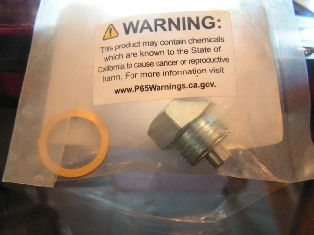 Magnetic Oil Tank Drain Plug VT No 37-0098