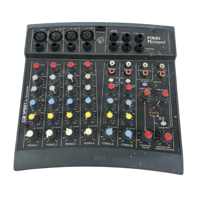 値下可能SPRIT FOLIO 4 SOUND CRAFT MIXER Soundcraft Folio Notepad 4 Channel Mixer – Fisher Audio Visual