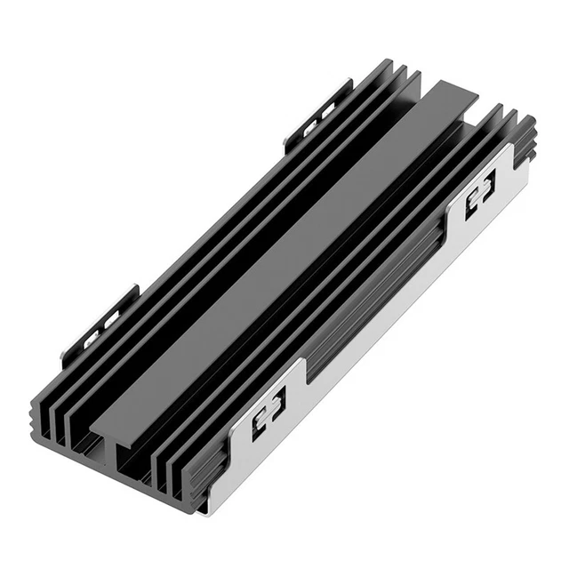 Dissipateur De Chaleur Pour SSD M.2 NVMe 2280 - En Alliage D'aluminium - Dimensions 70 X 22 X 3 Mm - Inclus Coussin Thermique - 10