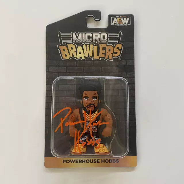 AEW Powerhouse Hobbs Signed Autographed Micro Brawlers