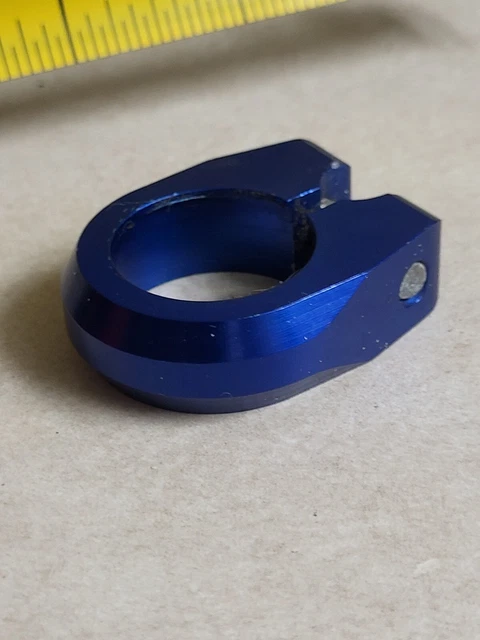 mini ANODIZED Blue Old mid new school Racing seat post clamp bmx bike bicycle