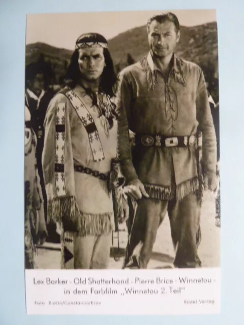 Karl May (Rüdel Kartenmotiv) - Pierre Brice & Lex Barker "Winnetou"- Foto (KM85)