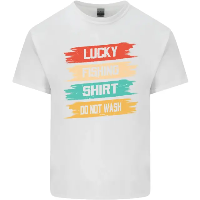Maglietta da pesca Lucky Fisherman divertente da uomo cotone t-shirt top 2