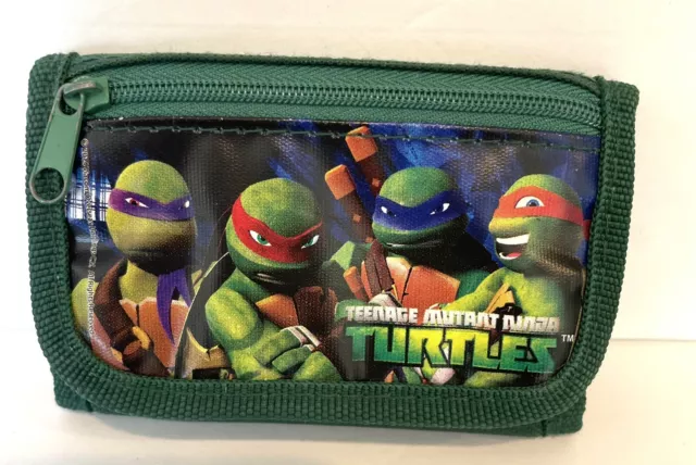 teenage mutant ninja turtles Wallet TMNT tri fold excellent condition