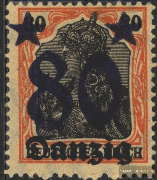 Gdansk 20 neuf 1920 allemagne-surcharge