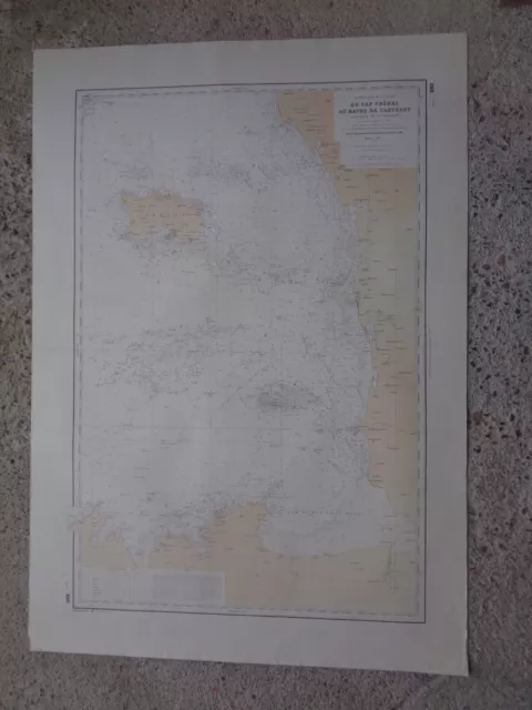 CARTE MARINE SHOM / Du cap Fréhel au hâvre de Carteret Passages de la Déroute