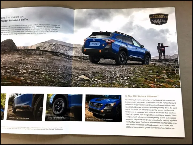 2022 Subaru Outback 26-page Original Car Sales Brochure Catalog 3