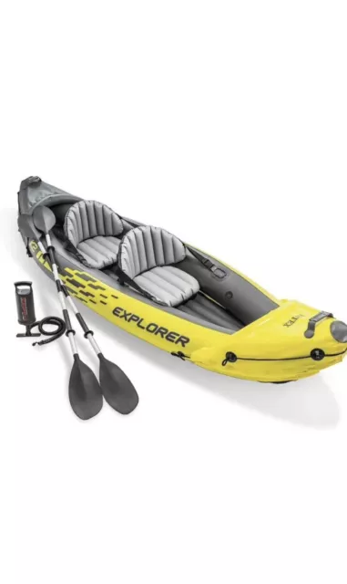 Intex Explorer K2 Inflatable Kayak - 2 Person. Missing Seats & Fin. Rest Include