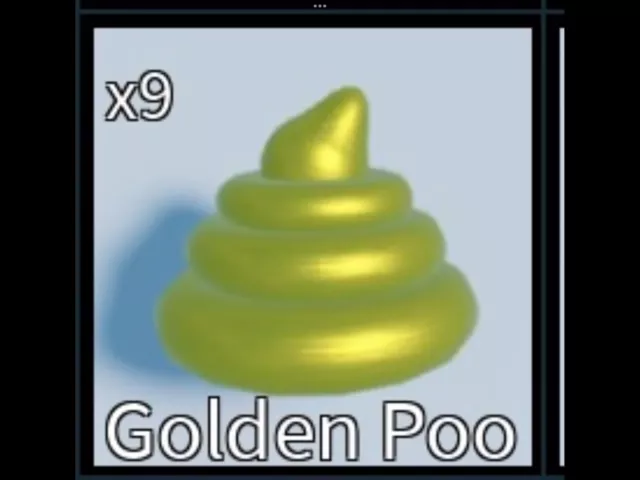 Roblox ✨Pop It Trading ✨ Golden Poo x2