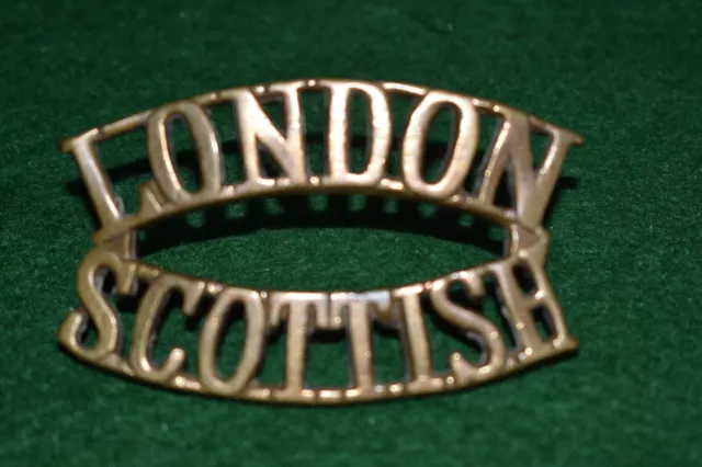 The 14th (Co. Of London) Battalion (London Scottish) Shoulder Title - Post 1915