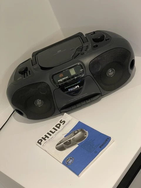 Radio-cassette Vintage Philips D8478 - Fonctionne, Bon état, Boombox Rétro