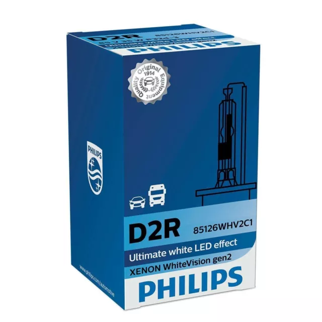 Philips D2R White Vision Xenon - Car Intensive White Lamp Single 85126WHV2C1 3