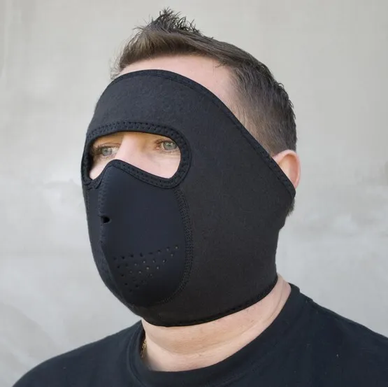 Masque Coupe-Vent En Néoprène Noir Taille Universelle