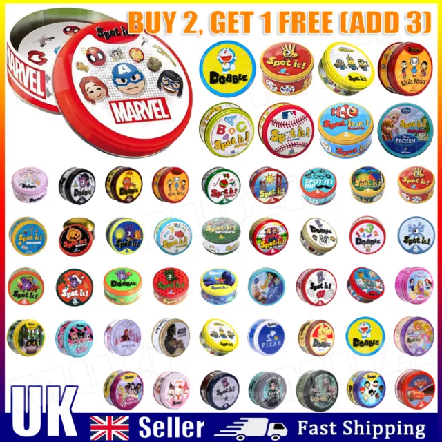 UK Dobble Classic Funny Family Card Board Game Kids Toys Spot It Game Board Game