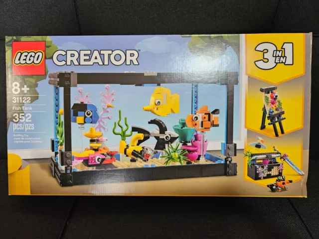 LEGO Creator 3 in 1 Fish Tank 31122 New in Sealed Box Retired Set Free Shipping!