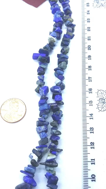 lapis chips strand Bead Gallery