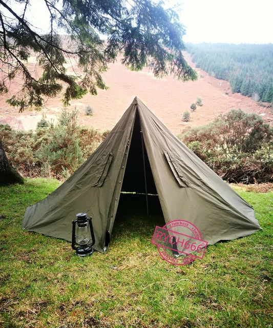 POLISH ARMY PONCHO Lavvu Canvas Tent Brand New Vintage Bushcraft