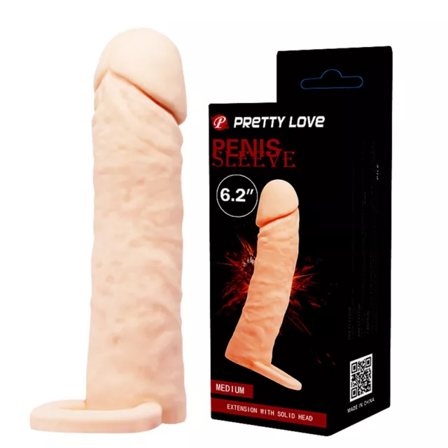 Pretty Love Sleeve Medium 16 cm funda para el pene mediana que aumenta + de 4cm