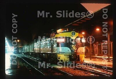 Duplicate Slide C&O  Chesapeake & Ohio E7A 1422 & 1 W/Passenger Train
