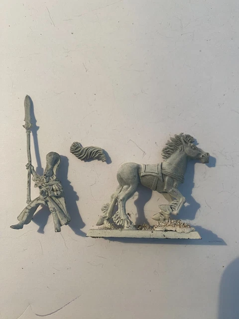 Figurine Warhammer Citadel - Wood Elves - Glade Rider Champion Lance - Metal