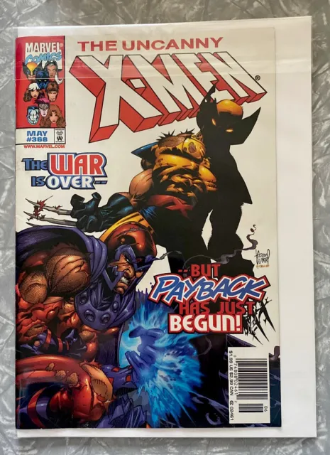 Vintage 1999 Xmen - The Uncanny X-Men # 368 - The Magneto War - Marvel Comics