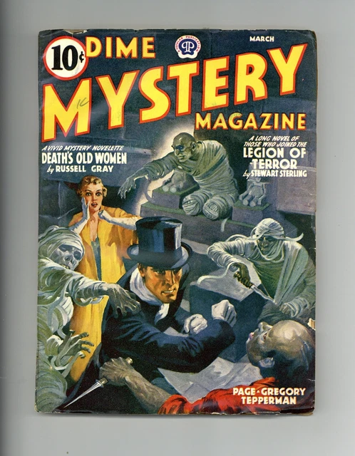 Dime Mystery Magazine Pulp Mar 1941 Vol. 25 #3 GD