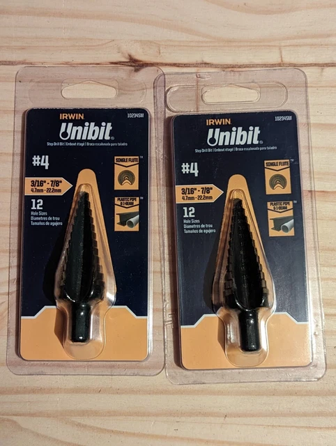 IRWIN 3/8-in 12-Step Drill Bit (3/16-in to 7/8-in) (2 pack)