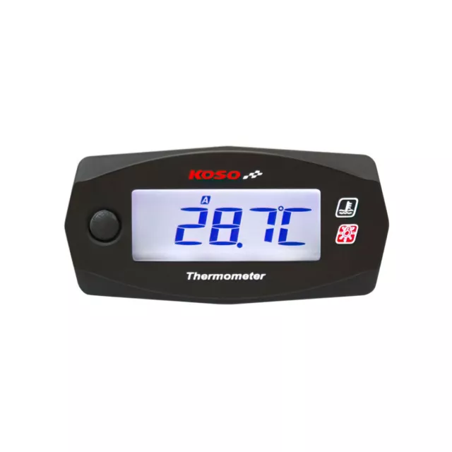 Termometro Koso Mini 4 Nero Autoalimentato Doppia Temperatura Acqua/Olio