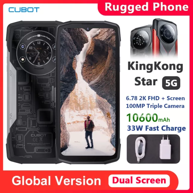 Cubot KingKong Star 5G Rugged Phone 10600mAh NFC 24GB+256GB 100MP Global Version