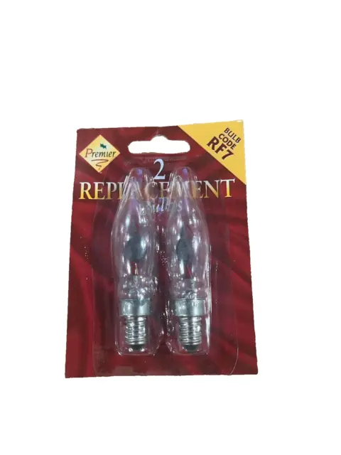 Premier RF7 replacement Lamps 2x 2 Packs (4 Lamps In Total) E10 Fitting