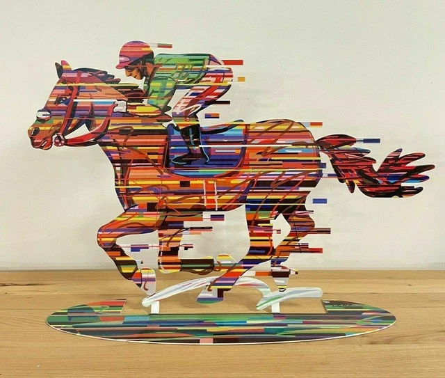 Escultura de metal pop art "Jockey" "de DAVID GERSTEIN