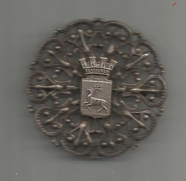 Ancienne Broche Ou épingle De Ville - Blason De La Ville De Foix - Insigne Vintage