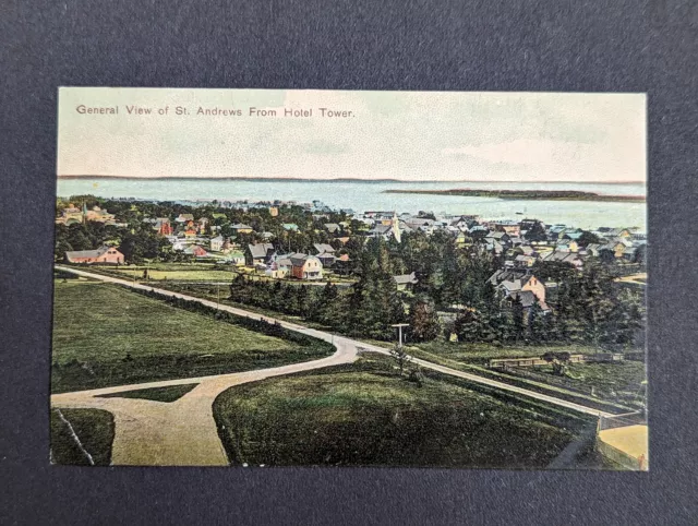 Vintage 1906 - 1908 New Brunswick used postcards Fredericton St John St Stephen