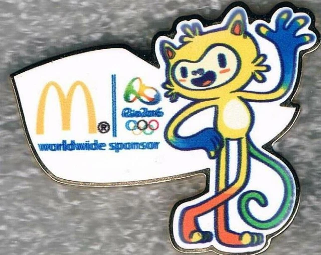 RARE 2016 RIO McDonald's Mascot Games Mark Olympic Sponsor Pin 2025