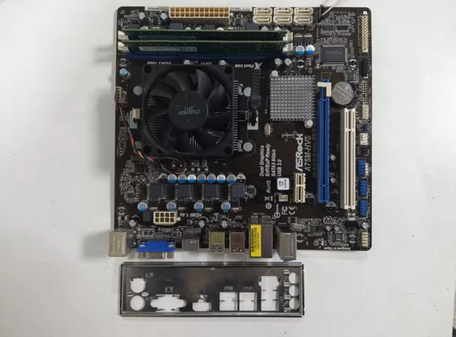 ASROCK A75M-HVS + CPU AMD A6-3500- Motherboard,Placa Base completa HDMI, USB-3