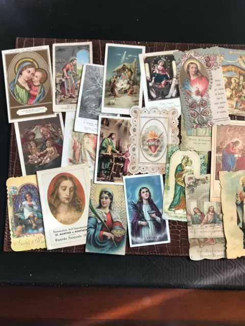 Lotto 128 santini holy card antichi e moderni