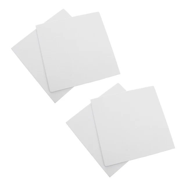 4 piezas pinturas al óleo blancas sobre lienzo lienzos para pintura acrílica
