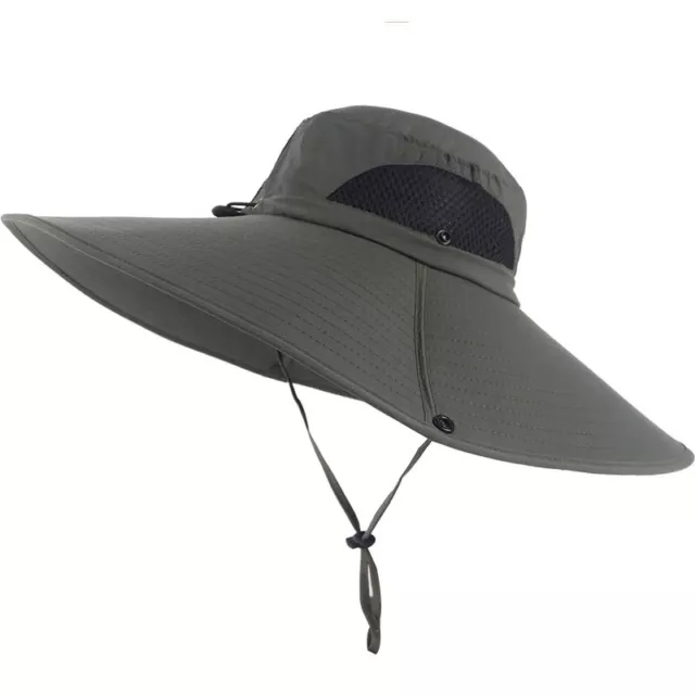 Unisex Mens Outdoor Super Wide Brim Gardening Fishing Hiking hats Sun Protection