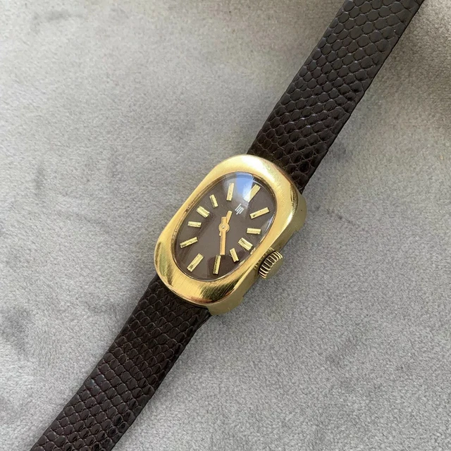 Montre Mécanique Ancienne LIP Pour Dame - Boîtier Et Bracelet Plaqué Or - Fonctionnelle