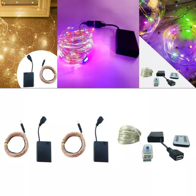 Kupfer Fee Lichterketten LED Batterie Micro Reisdraht Party Ornament Dekor