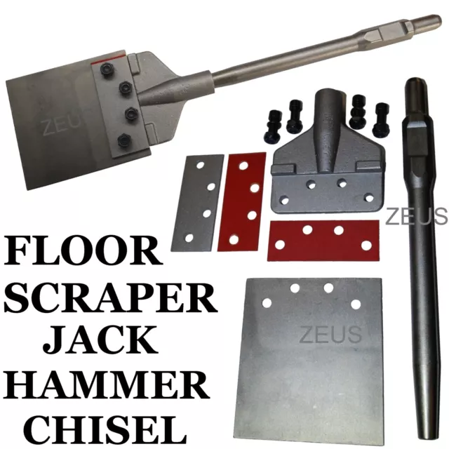 Jack Hammer Flexible Lino & Tile Floor Scraper Lifter Jackhammer Chisel Hitachi