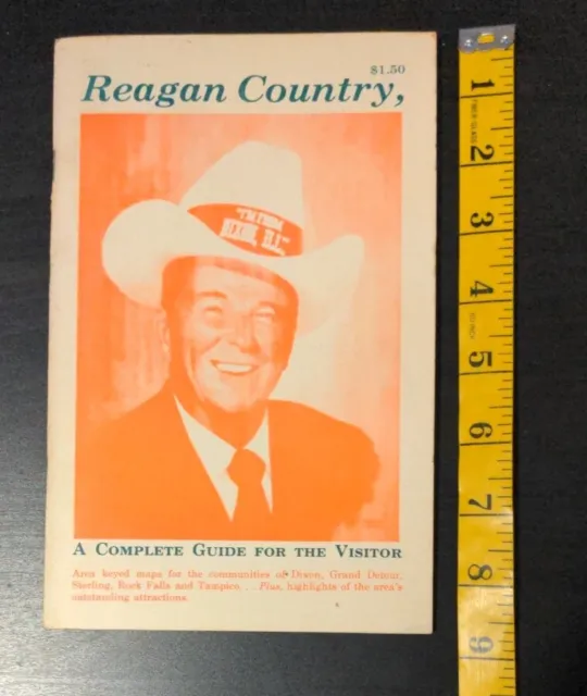 Reagan Country Visitors Guide 1981 Dixon Illinois Tampico Maps Ronald Reagan