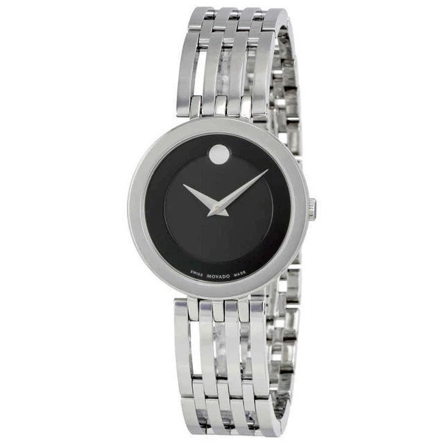 Movado Esperanza Matte Black Museum Dial Ladies Watch 0607051