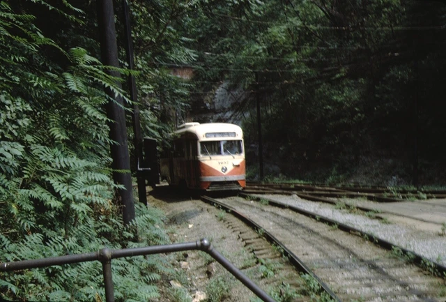 Port Authority of Allegheny County PCC Streetcar Original Kodachrome Kodak slide