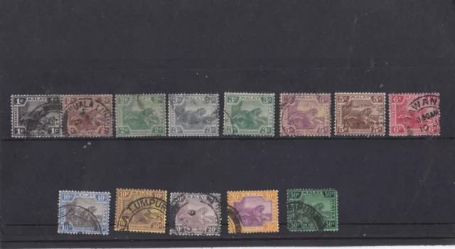 Malaya 1922-1934 Federated Malay States SG53-74 (missing some) Used