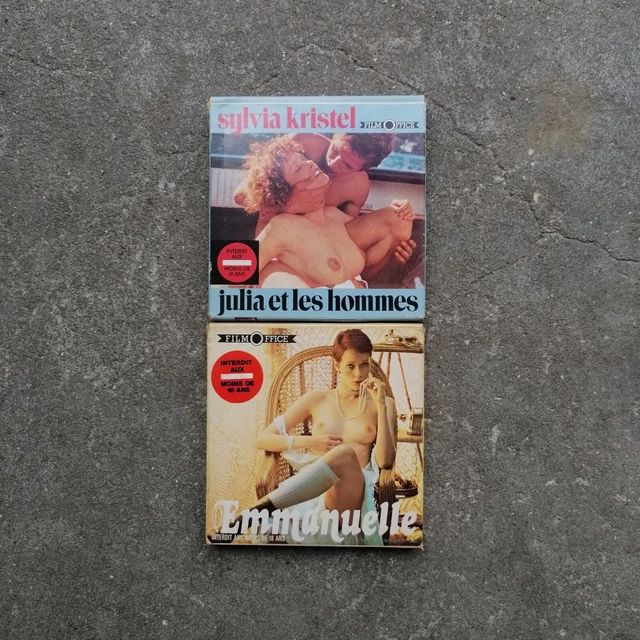 Lot of 2 Super 8 EMMANUELLE JULIE ET LES HOMMES Film SYLVIA KRISTEL