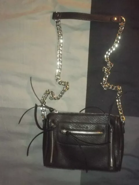 SAC A BANDOULIERE Chaine Kookai Noir Tbe Porte 2 Fois EUR 9 99