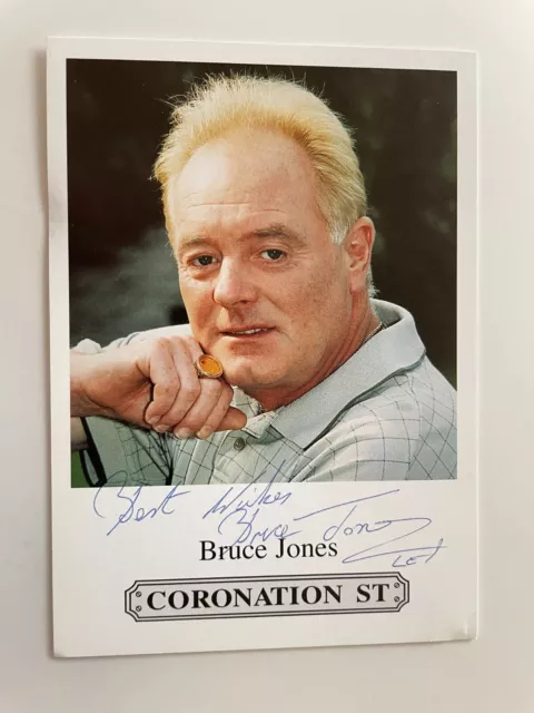 Bruce Jones - Coronation Street - Original Hand Signed Autograph